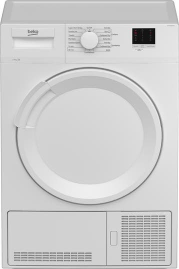 Beko DTLCE80041W - Condensdroger - 8 kg - 66 dB -, Ophalen of Verzenden, Zo goed als nieuw, Voorlader, 85 tot 90 cm