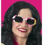 Flower Power bril, Kleding | Dames, Carnavalskleding en Feestkleding, Verzenden, Nieuw