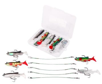 Fish4All Swimbait & Leader Box 4 8cm (14g) (5pcs), Verzenden, Nieuw, Overige typen