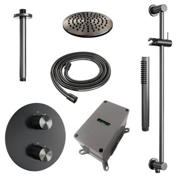 Brauer Gunmetal Carving Thermostatische Regendoucheset, Ophalen of Verzenden, Nieuw
