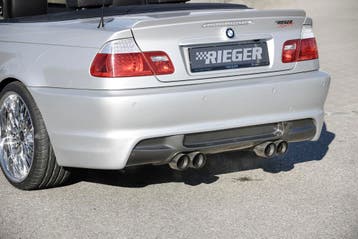 Rieger achterbumper | 3-Serie E46: 02.98-12.01 (tot Facelift, Auto-onderdelen, Verzenden, Nieuw, BMW