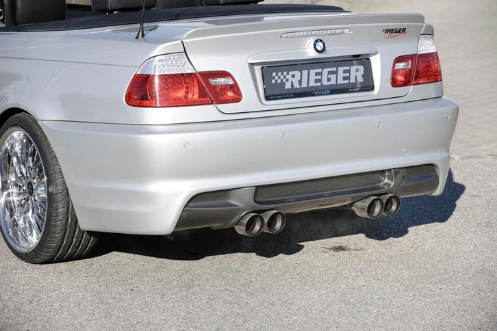 Rieger achterbumper | 3-Serie E46: 02.98-12.01 (tot Facelift, Auto-onderdelen, Carrosserie en Plaatwerk, Nieuw, BMW, Verzenden