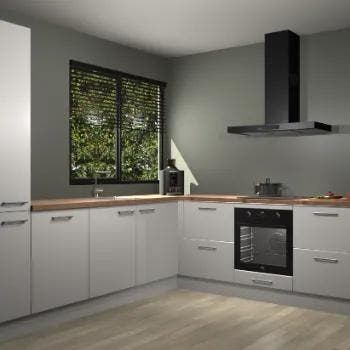 Zijdegrijze keuken Benidorm 50645, Verzenden, Nieuw