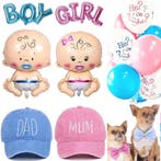 17-delige genderreveal set Boy or Girl XL, Verzenden, Nieuw, Versiering, Geboorte of Huwelijk