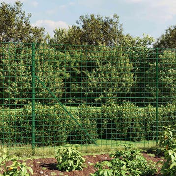 vidaXL Draadgaashek 2x25 m gegalvaniseerd staal groen, Verzenden, Nieuw, IJzer, 2 meter of meer