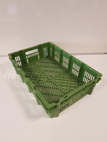 Kunststof nest/stapel kipkratten, 60x40x15, gebruikt, Ophalen of Verzenden