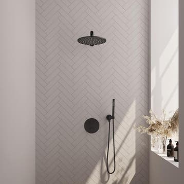 Brauer Black Carving Thermostatische Regendoucheset Inbouw -, Ophalen of Verzenden, Nieuw