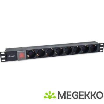 Equip 333286 energiedistributie 8 AC-uitgang(en) 1U Zwart, Verzenden, Nieuw