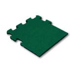 Rubber tegel 50 mm - 50 x 50 cm - Groen - Puzzelsysteem -, Tuin en Terras, Tegels en Klinkers, Verzenden, Nieuw