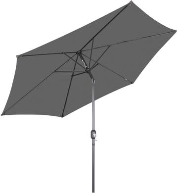 2dekans | Angel Living Parasol Ø300 cm - Rond - Grijs, Ophalen of Verzenden, Zo goed als nieuw