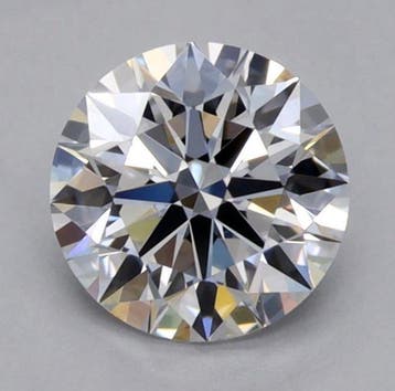 1 pcs Diamant (Natuurlijk) - 0.45 ct - Rond - D (kleurloos), Nieuw