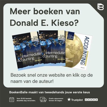 Intermediate Accounting - Donald E. Kieso 9781119372936, Verzenden, Gelezen, Donald E. Kieso