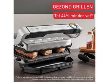 Tefal OptiGrill+ GC717D - Contactgrill - 2000W - RVS, Verzenden, Nieuw