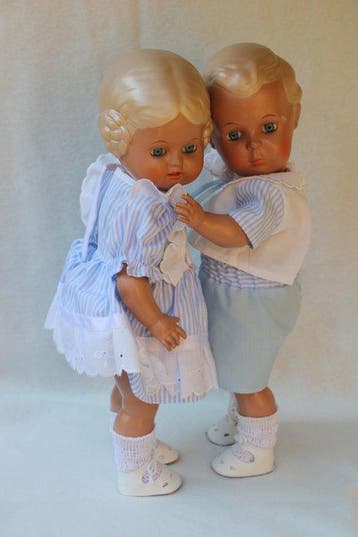 Schildkröt: Hans en Inge, circa 1980. - Pop 14578 & 11464 -