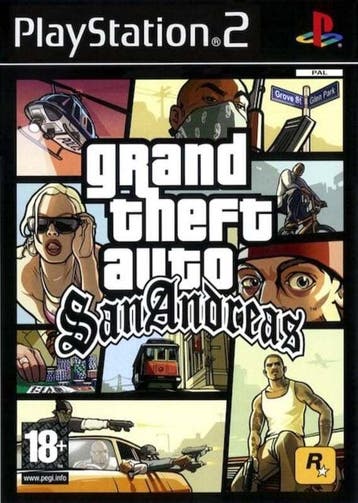Grand Theft Auto San Andreas (GTA) (Losse CD) (PS2 Games), Spelcomputers en Games, Ophalen of Verzenden, Zo goed als nieuw