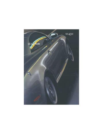 2001 LEXUS SC430 BROCHURE DUITS, Nieuw, Author