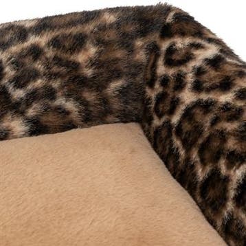 Hondenmand Trixie Leo Hoekig Panterprint Bruin – Luxe Plu., Dieren en Toebehoren, Verzenden, Nieuw