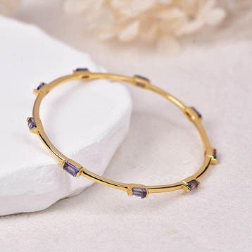 Zonder minimumprijs - Armband Zilver - Tanzaniet -, Nieuw