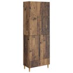 vidaXL Kastenset 2 pcs 66 x 34,5 x 95 cm Bewerkt hout, Verzenden, Nieuw