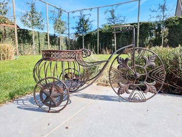 Bloempot - IJzer, Metaal - Bike