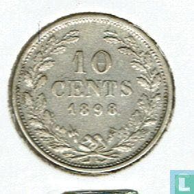 Nederland 10 cents 1898, Verzenden, 10 cent, Losse munt, Goud