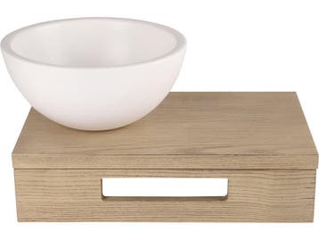 Differnz - Fonteinplank Hout 40x25x10cm - Uitsparing, Verzenden, Zo goed als nieuw