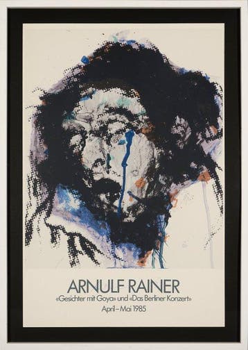 Arnulf Rainer (1929) - Set mit Signiertem Ausstellungsplakat