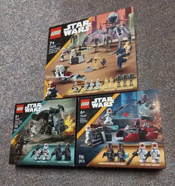 Lego Set - Star Wars - Star Wars 4 sets Battle Packs , 75372, Nieuw