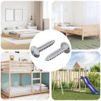 vidaXL Zelftappende Nagel 2 pcs Verzinkt 4 x 20 mm Staal, Verzenden, Nieuw