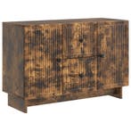 vidaXL Dressoir met lade Gerookt eiken 89 x 34,5 x 60 cm, Verzenden, Nieuw, Overige houtsoorten, Minder dan 50 cm