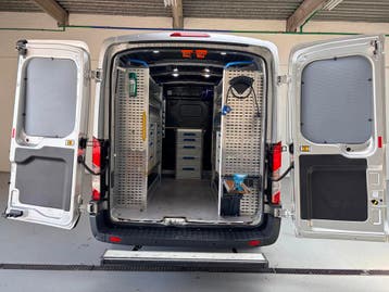 Ford Transit Automaat Servicewagen 350 2.0 TDCI 131PK euro6, Automaat, Stof, Gebruikt, Euro 6