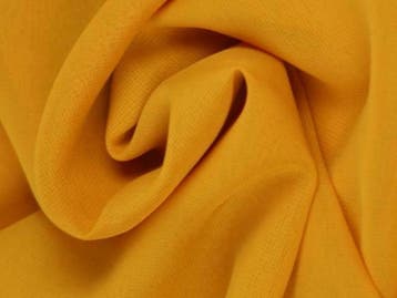 Chiffon stof - Okergeel - Per 15 of 50 meter, 120 cm of meer, Geel, Ophalen of Verzenden, Polyester