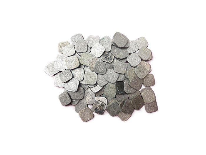 Nederland. Wilhelmina. 5 Cents ( Vierkante Stuiver), Postzegels en Munten, Munten | Nederland