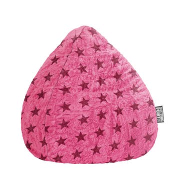 Kinder Zitzak Zitzak Fluffy Stars L - Roze, Verzenden, Nieuw