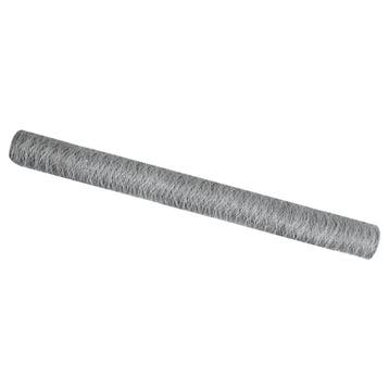 vidaXL Hexagon Hek 50 x 1,6 m Verzinkt staal zilver, Verzenden, Nieuw, IJzer