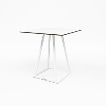 Stapelbare Eettafel | Aluminium  | Wit | 70x70x74 cm, Verzenden, Nieuw in verpakking