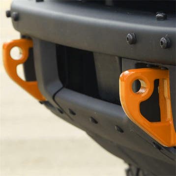 Ford Racing 2021+ Bronco Front Bumper Tow Hooks - Orange, Ophalen of Verzenden