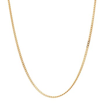 Gouden lengtecollier gourmet 43.5 cm 14 karaat, Sieraden, Tassen en Uiterlijk, Kettingen, Verzenden, Zo goed als nieuw, Goud