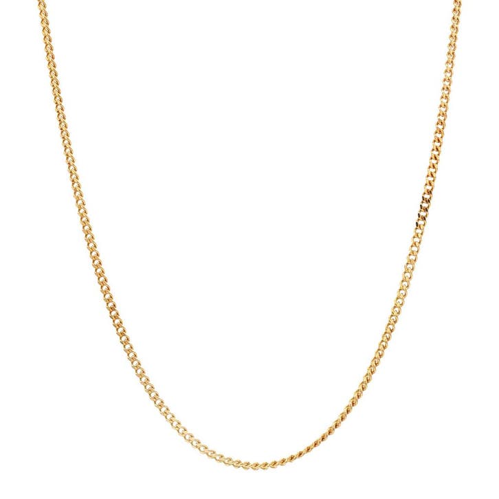 Gouden lengtecollier gourmet 43.5 cm 14 karaat, Sieraden, Tassen en Uiterlijk, Kettingen, Goud, Zo goed als nieuw, Verzenden