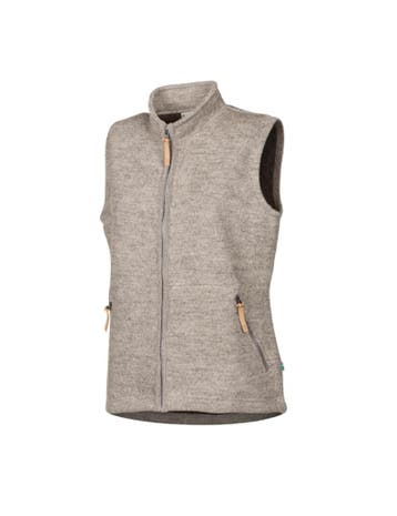 Ivanhoe dames wollen vest NLS Coco Latte 100% ongeverfde..., Kleding | Dames, Ivanhoe of Sweden, Verzenden, Nieuw, Bruin