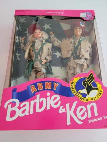 Barbie - Barbiepop Barbie & Ken Army Stars ’n Stripes Deluxe