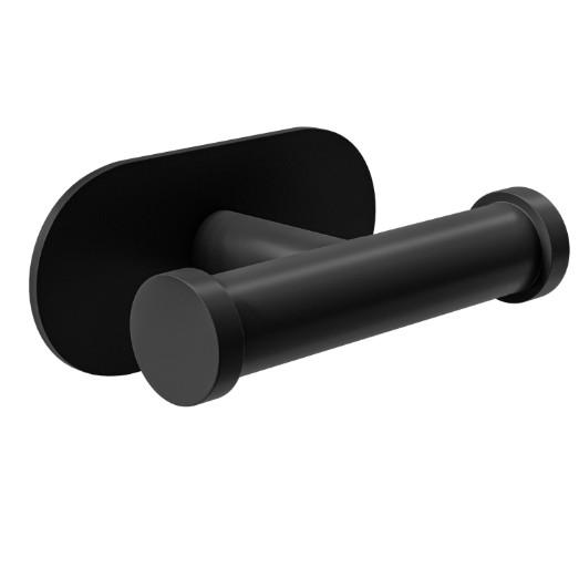 Dubbele haak zelfklevend 100x65x45 mm rvs zwart, Huis en Inrichting, Woonaccessoires | Kapstokken, Verzenden