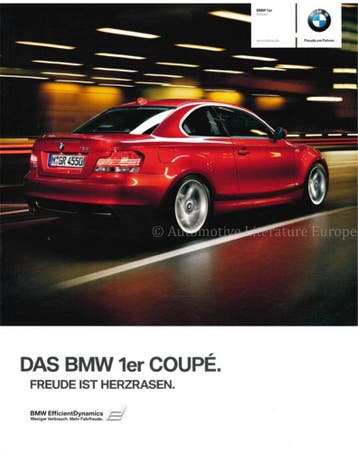 2010 BMW 1 SERIE COUPÉ BROCHURE DUITS, Nieuw, BMW, Author