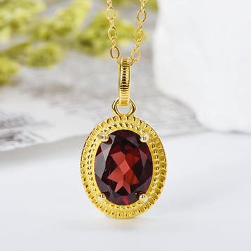 Zonder minimumprijs - Ketting met hanger - 18 karaat Zilver,