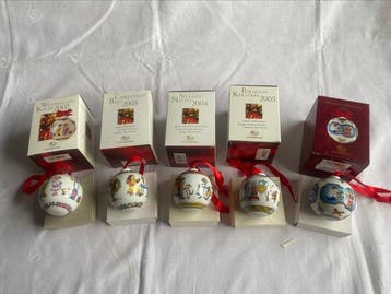 Hutschenreuther, Weihnachtskugeln, Jahreskugeln, limitiert,, Nieuw