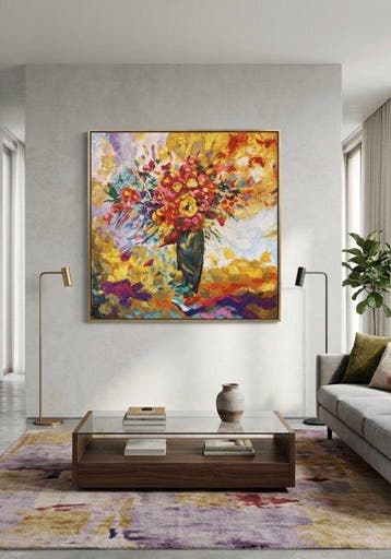 Nguyn Vit Lâm (1993) - Éclat floral 80 80 cm