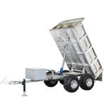 Aanhanger kipper 1400kg hydraulisch dubbele as 4 wielen bak, Ophalen of Verzenden, Nieuw
