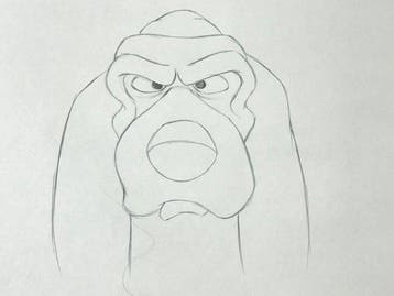 Walt Disney - Originele animatietekening van Copper (38 x 31, Nieuw