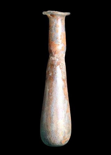 Oud-Romeins Glas Unguentarium (Zonder minimumprijs), Antiek en Kunst