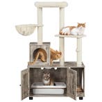 2dekans | Yaheetech Kattenmeubel 2-in-1 Krabpaal En, Dieren en Toebehoren, Ophalen of Verzenden, Zo goed als nieuw